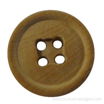 Wooden Button, Natural Wood Color, Perfect in Craft